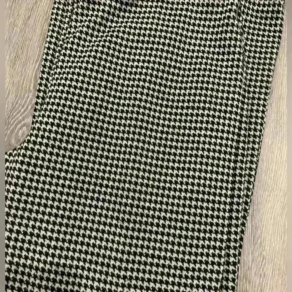 Urban Outfitters UO Casey Houndstooth Plaid Kick Flare Pull-On Pants
